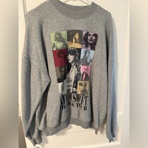 Taylor Swift Eras Tour Gray Crewneck Sweatshirt